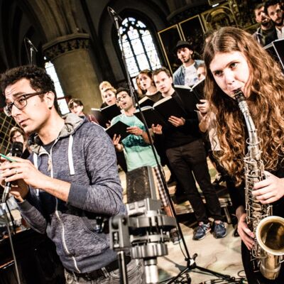 Rabih Lahoud, Anna-Lena Schnabel & Salam Syria Chor © Andy Spyra