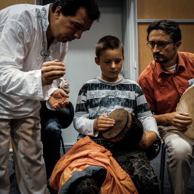 Percussion Workshop with Peyman Nasehpour © Philippe Frese
