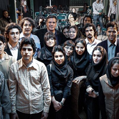 Nader Mashayekhi, Frank Scheffer & Students at Tehran Conservatory © Michael Dreyer