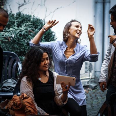 Backstage mit Qetiq & Johanna Schlottke © Philippe Frese